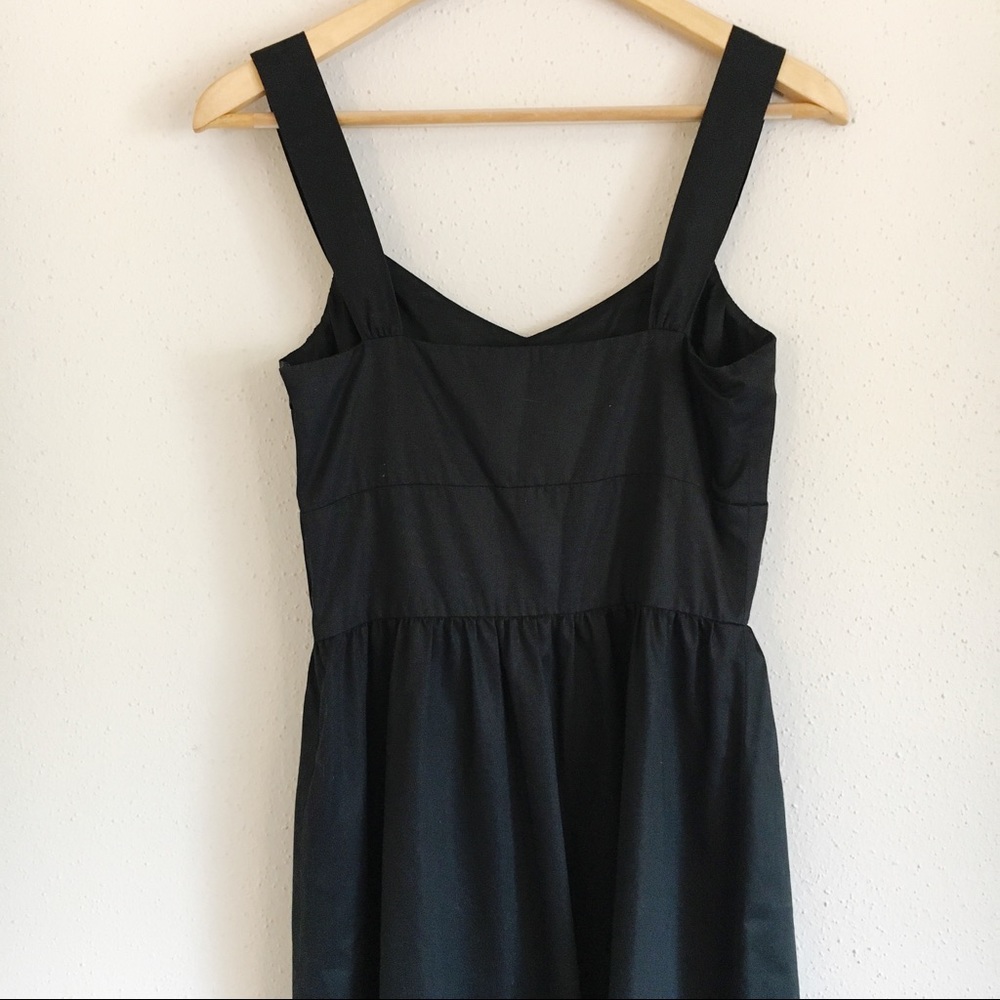 LOFT Black and White Floral Embroidered Dress - Picture 6 of 6